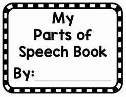 Image result for Parts of Speech Project Booklet for Kids