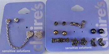 Image result for Sterling Silver Earrings Claire's