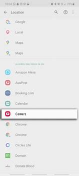 Image result for Samsung Settings Camera Permission