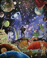 Image result for Collage Art Trippy Space