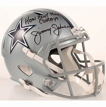 Image result for Jimmy Johnson Autographed Helmet
