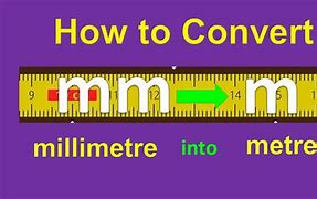 Image result for Millimeters to Meters