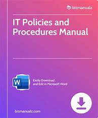 Image result for Procedure Manual Template Word