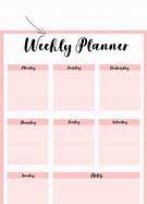 Image result for Weekly Task Planner Template