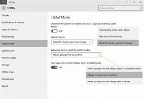 Image result for Tab Mode Settings