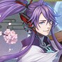 Image result for Anime Boy with White Purple Hair