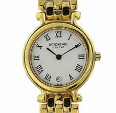 Image result for Raymond Weil Ladies Gold Watch
