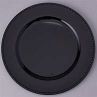 Image result for Black Charger Plates