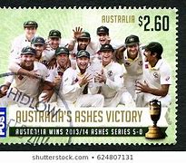 Image result for The Ashes Cricket Stamp