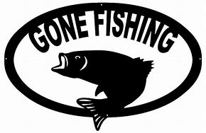Image result for Gone Fishing Silhouette