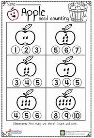 Image result for Apple Math Activities for Preschool