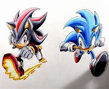 Image result for Shadow vs Sonic Drawing Fighting
