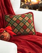 Image result for Plaid Christmas Throw Pillows