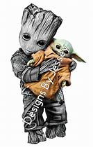 Image result for Baby Yoda with Groot SVG