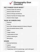 Image result for Camera Equipment List Template