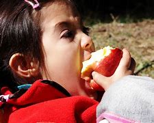 Image result for The Girl Is Eating a Apple