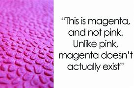 Image result for Magenta Is Not a Real Color