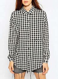Image result for Black and White Checkered Shirt