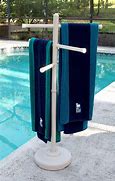 Image result for Outdoor Pool Towel Drying Rack