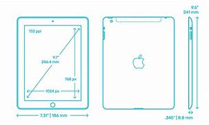 Image result for iPad 2 Dimensions