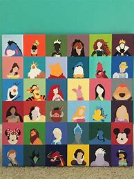 Image result for Disney Characters Painting