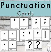 Image result for Punctuation Flash Cards