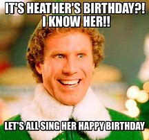 Image result for Heather Birthday Meme