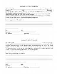 Image result for Property Handover Template