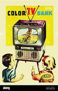 Image result for Old Color TV
