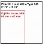 Image result for Size of Instax Photo Paper