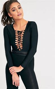 Image result for Black Lace Bodysuit