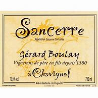 Image result for Gerard Boulay Sancerre Chavignol