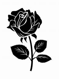 Image result for Simple Rose Stencil