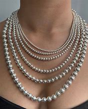 Image result for Sterling Silver Ball Chain