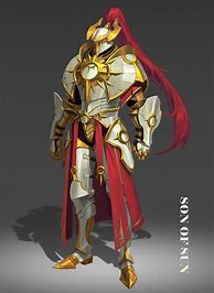 Image result for Gold Paladin Knight Armor