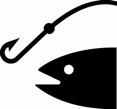 Image result for Fish Hook Graphics Black and White