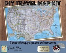 Image result for DIY Push Pin Map