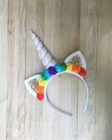 Image result for Unicorn Headband Rainbow Horn