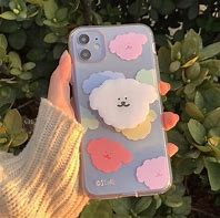 Image result for iPhone 8 Aesthetic Blue and White Case with Cloud Charm