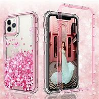 Image result for Black Phone with Clear Pink Case