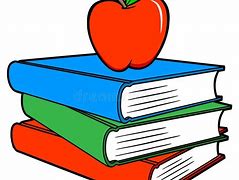 Image result for Book with Apple Clip Art