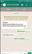 Image result for WhatsApp Scam Text