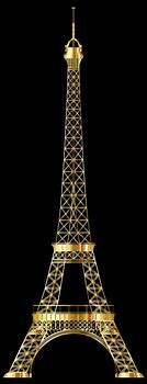 Image result for Gold Eiffel Tower Clip Art