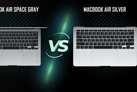 Image result for MacBook Air M2 Silver vs Space Grey