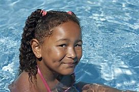 Image result for Black Baby Girl Swimming