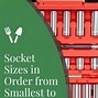 Image result for List of Socket Sizes From Smallest to Largest