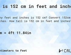 Image result for 152 Cm to Feet