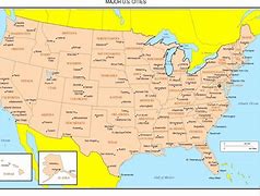 Image result for Us State and City Map