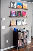 Image result for Vinyl Records Wall Shelf