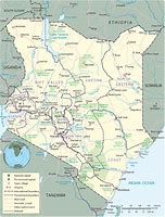 Image result for Kenya in Africa Map